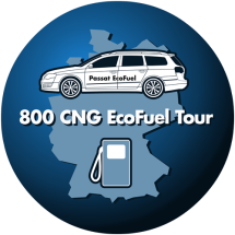 VW Passat Ecofuel 800 CNG-Stations
