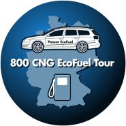 VW Passat Ecofuel 800 CNG-Stations